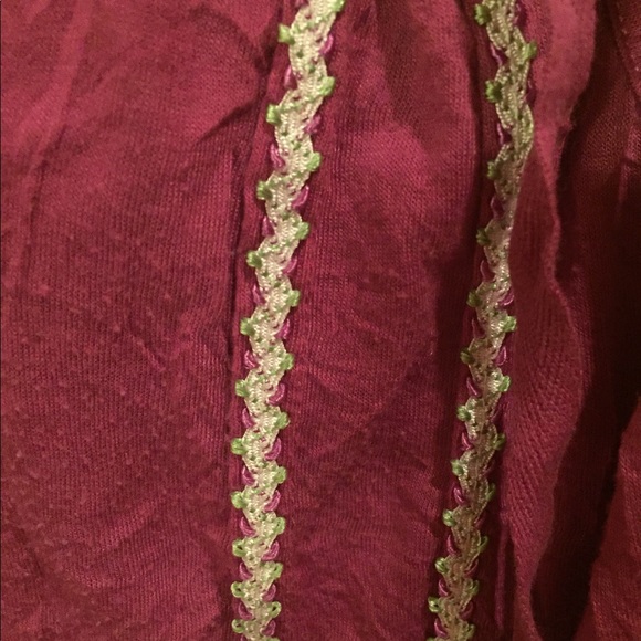 Magenta peasant top - Picture 2 of 4